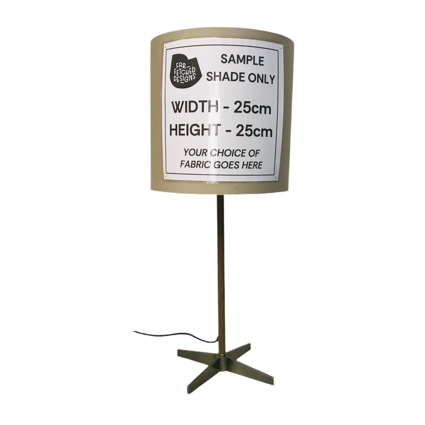 Lamp Base Only - Cross Base Stick Lamp