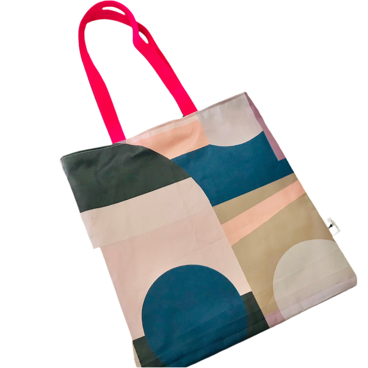 Handmade Fabric Tote Bags with Webbed Shoulder Strapes