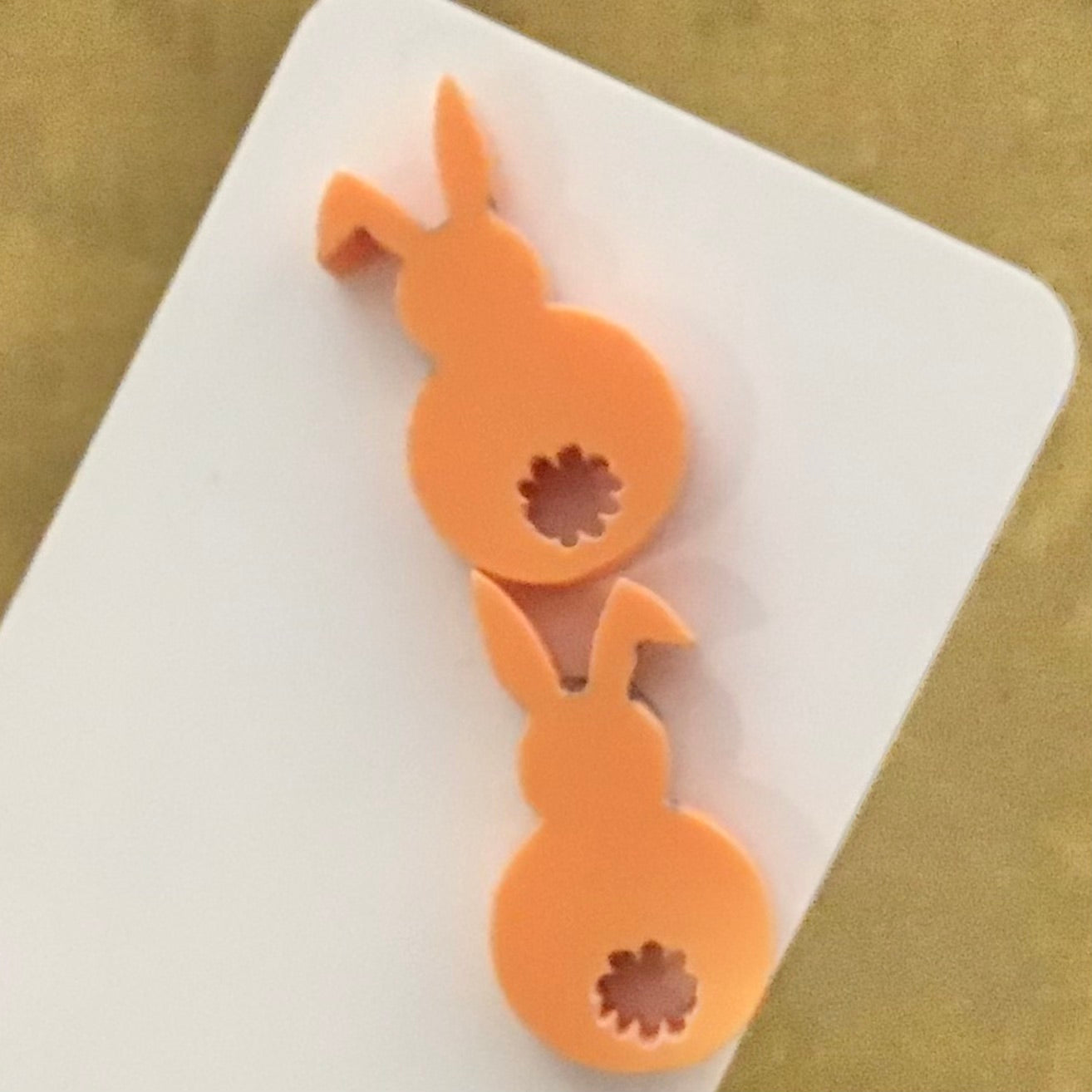 Novelty Studs Earrings - Graphic Acrylic