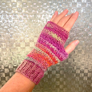 Crochet fingerless gloves - various colours