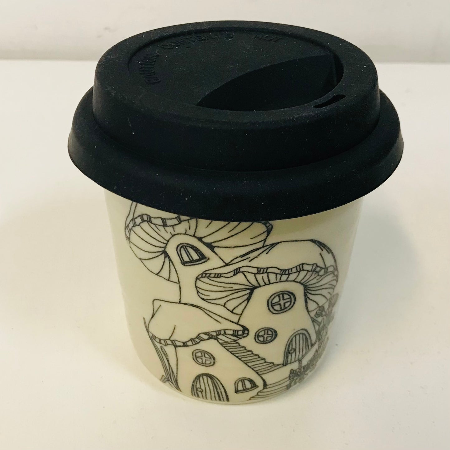 Handmade Travel Cup with Silicone Lid