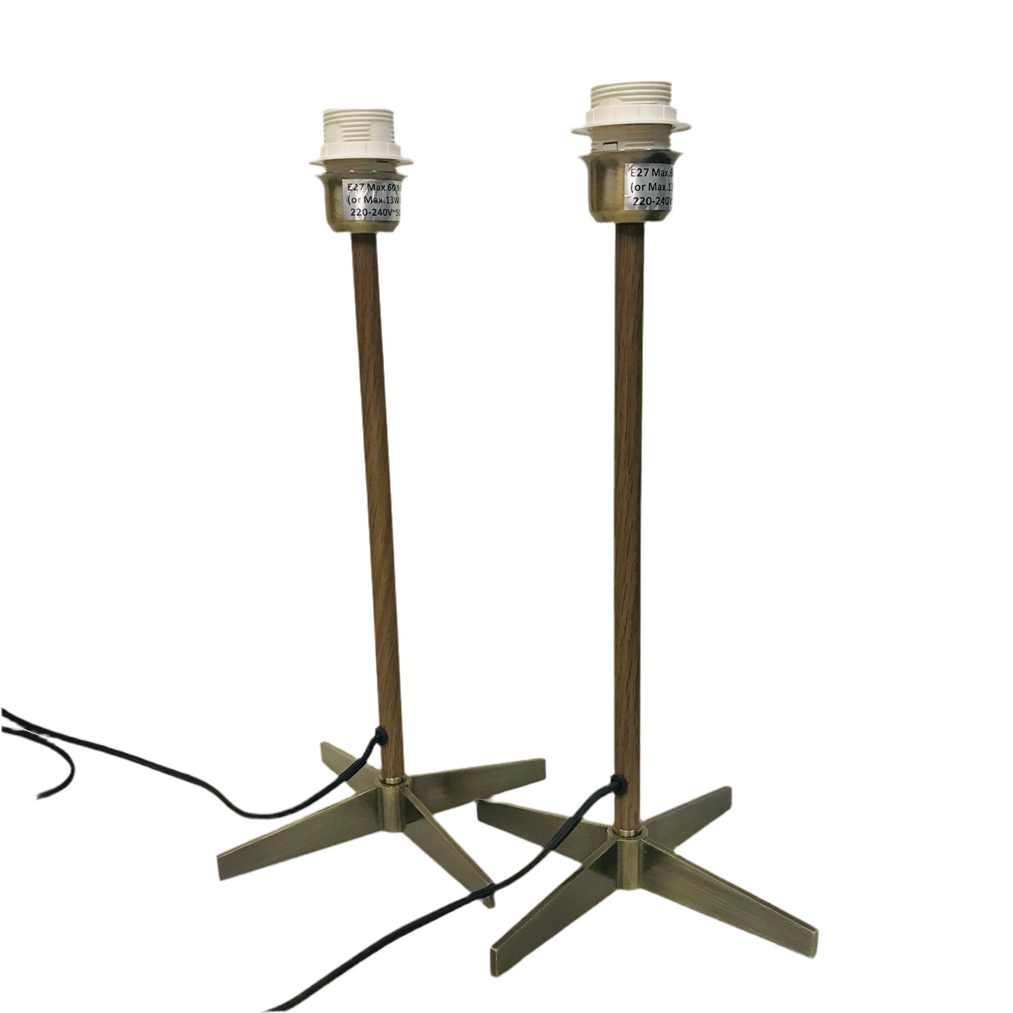 Lamp Base Only - Cross Base Stick Lamp