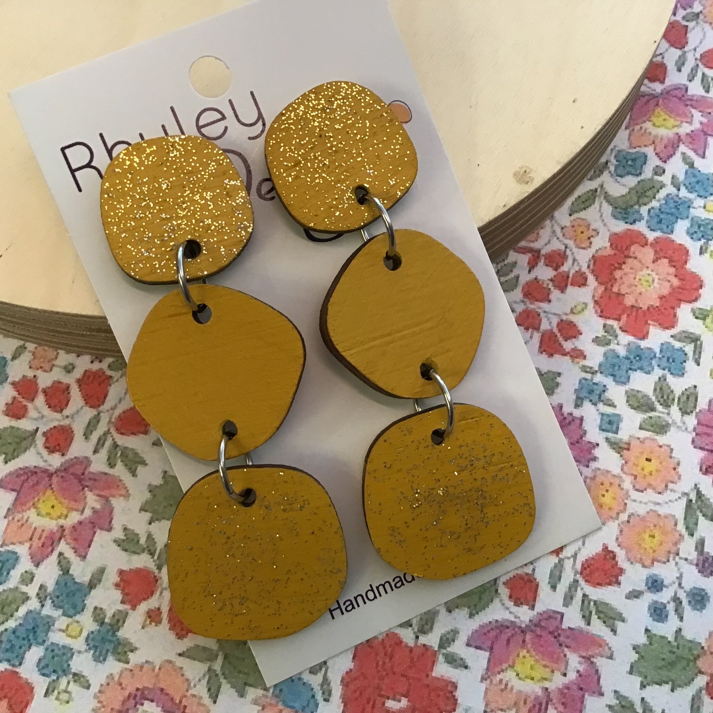 Triple Drop Statement Earrings