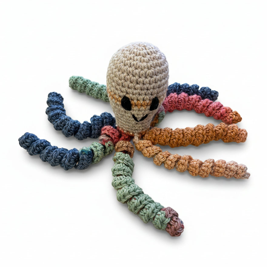 Octopus Crochet Toy - 100% cotton for Premmies & Newborns