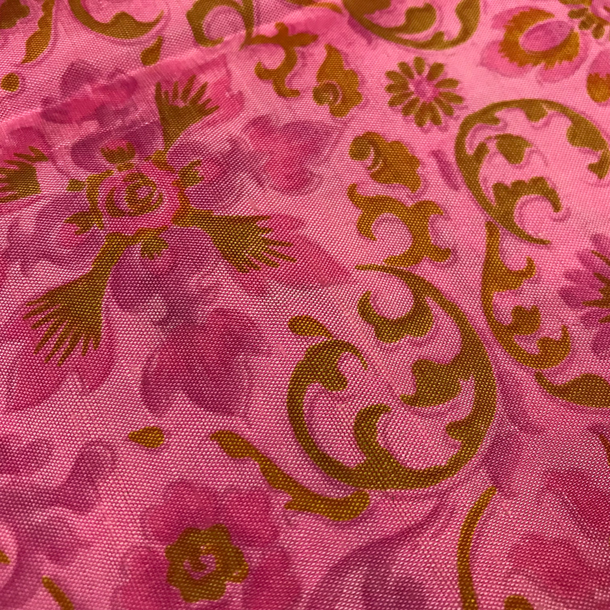 Custom Lamp Shade only - Bold Pink Kitschy Silk Floral