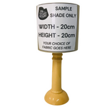 Lamp Base Only - Ochre Pillar Gloss Ceramic Table Lamp