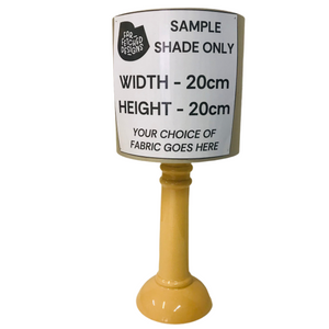 Lamp Base Only - Ochre Pillar Gloss Ceramic Table Lamp