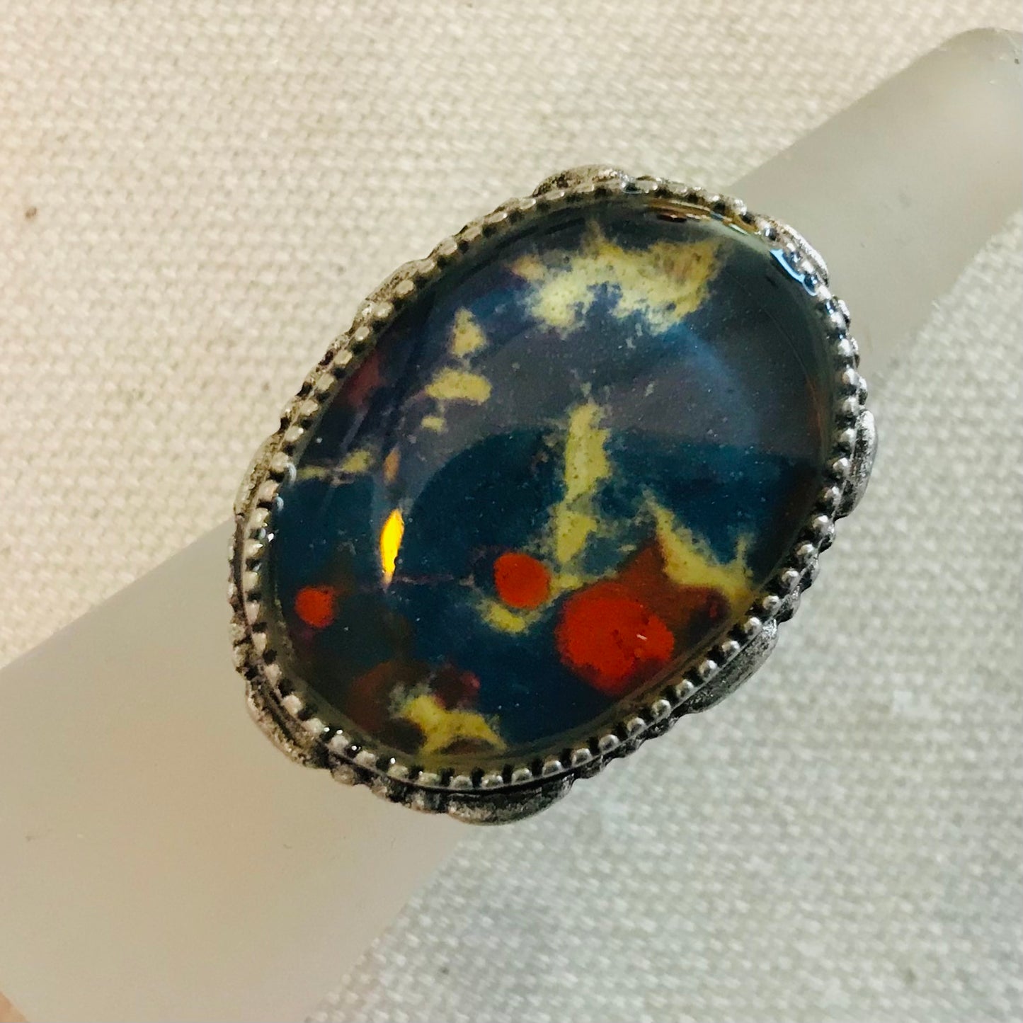 Mixed Metal & Resin adjustable rings
