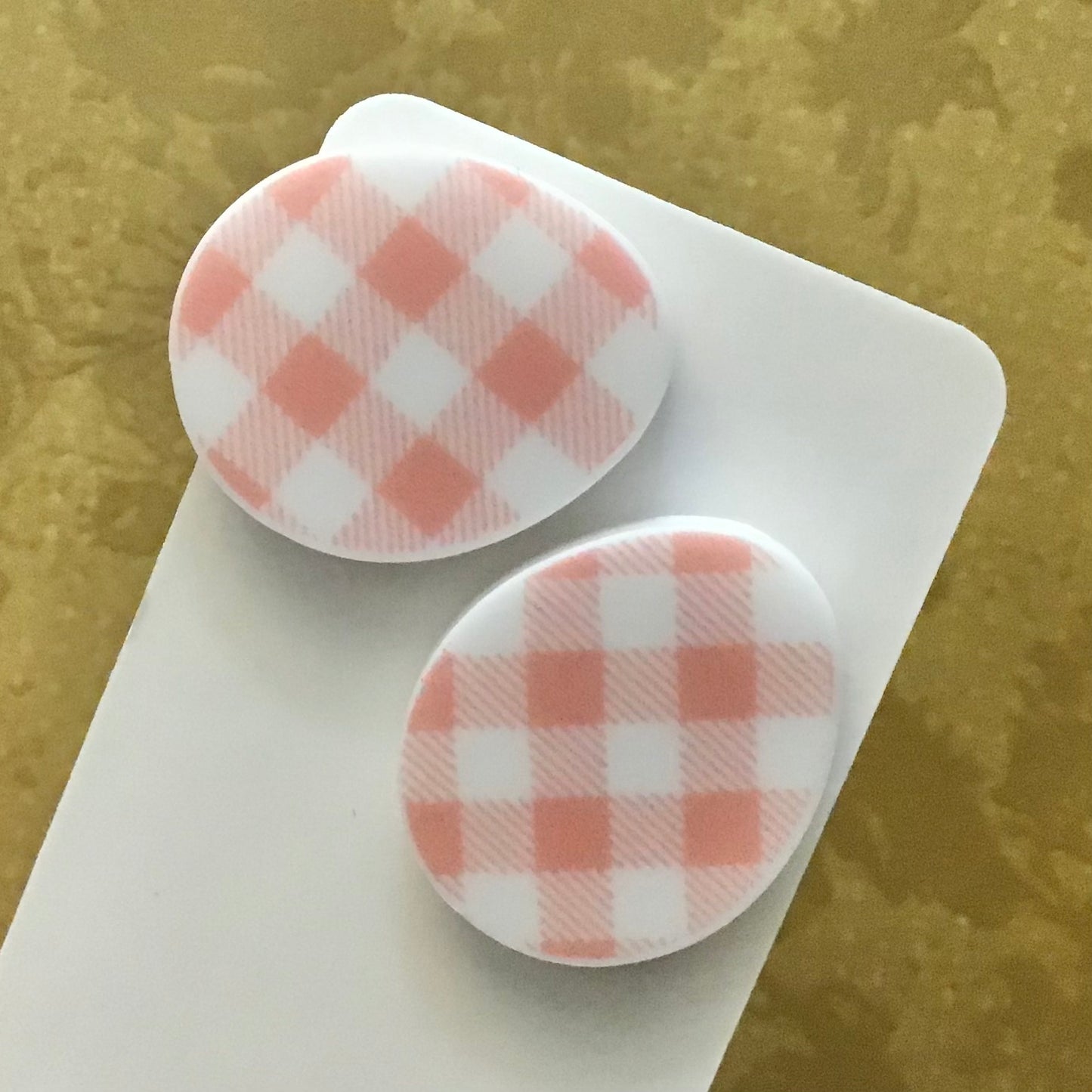 Novelty Studs Earrings - Graphic Acrylic