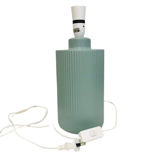 Lamp Base Only - Fluted Sea Green Table Lamp