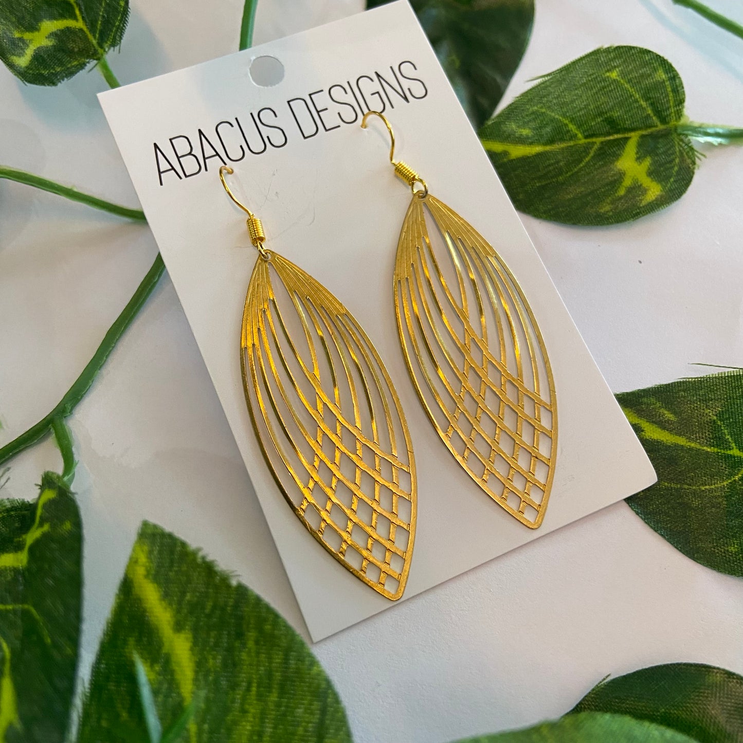 Brass Dangle Earrings