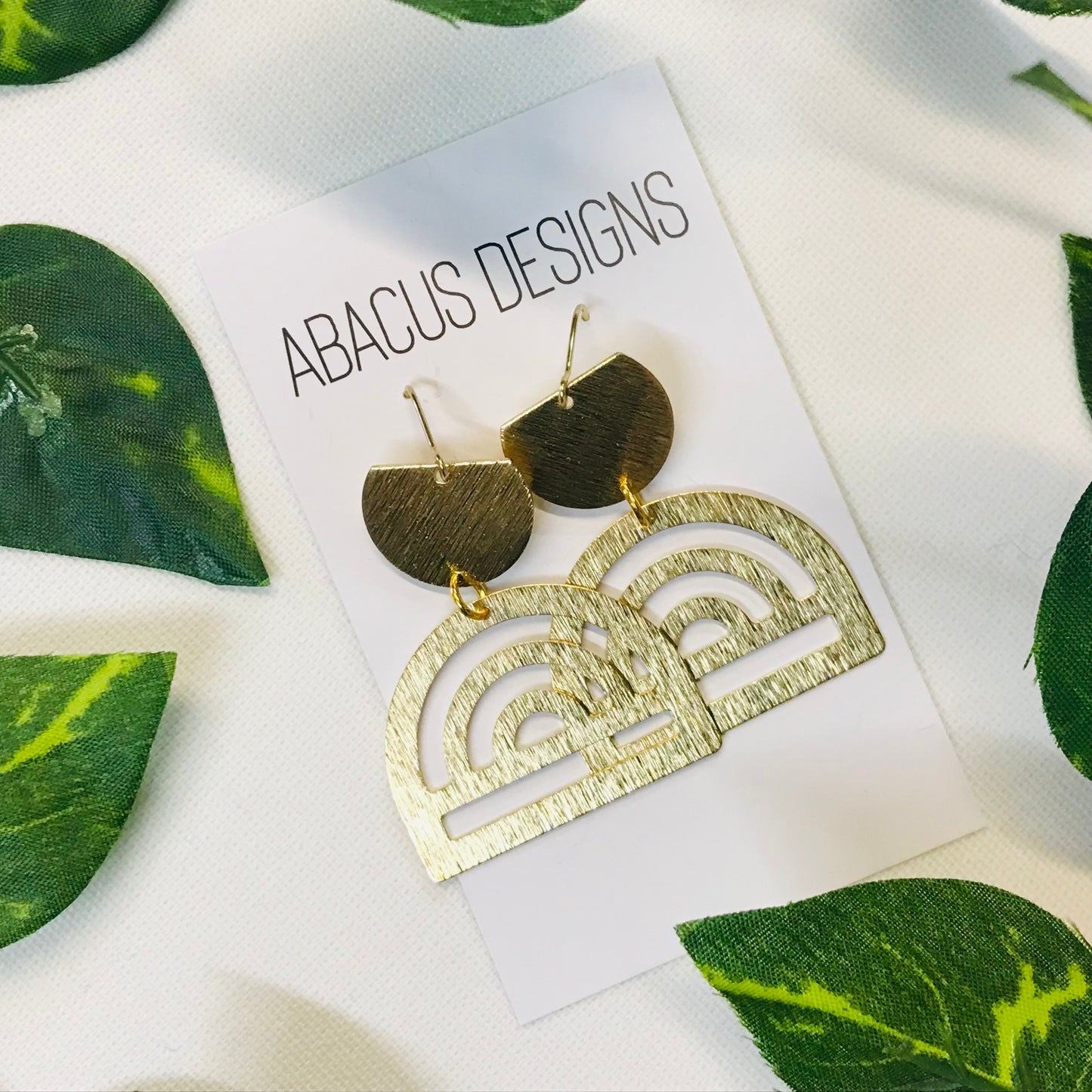 Brass Dangle Earrings