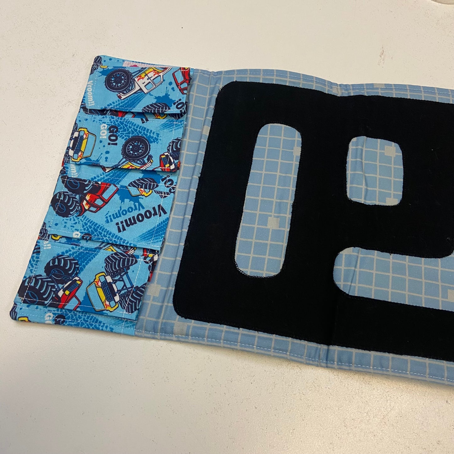Handmade Fabric Toy Car Travel Roll Wallet