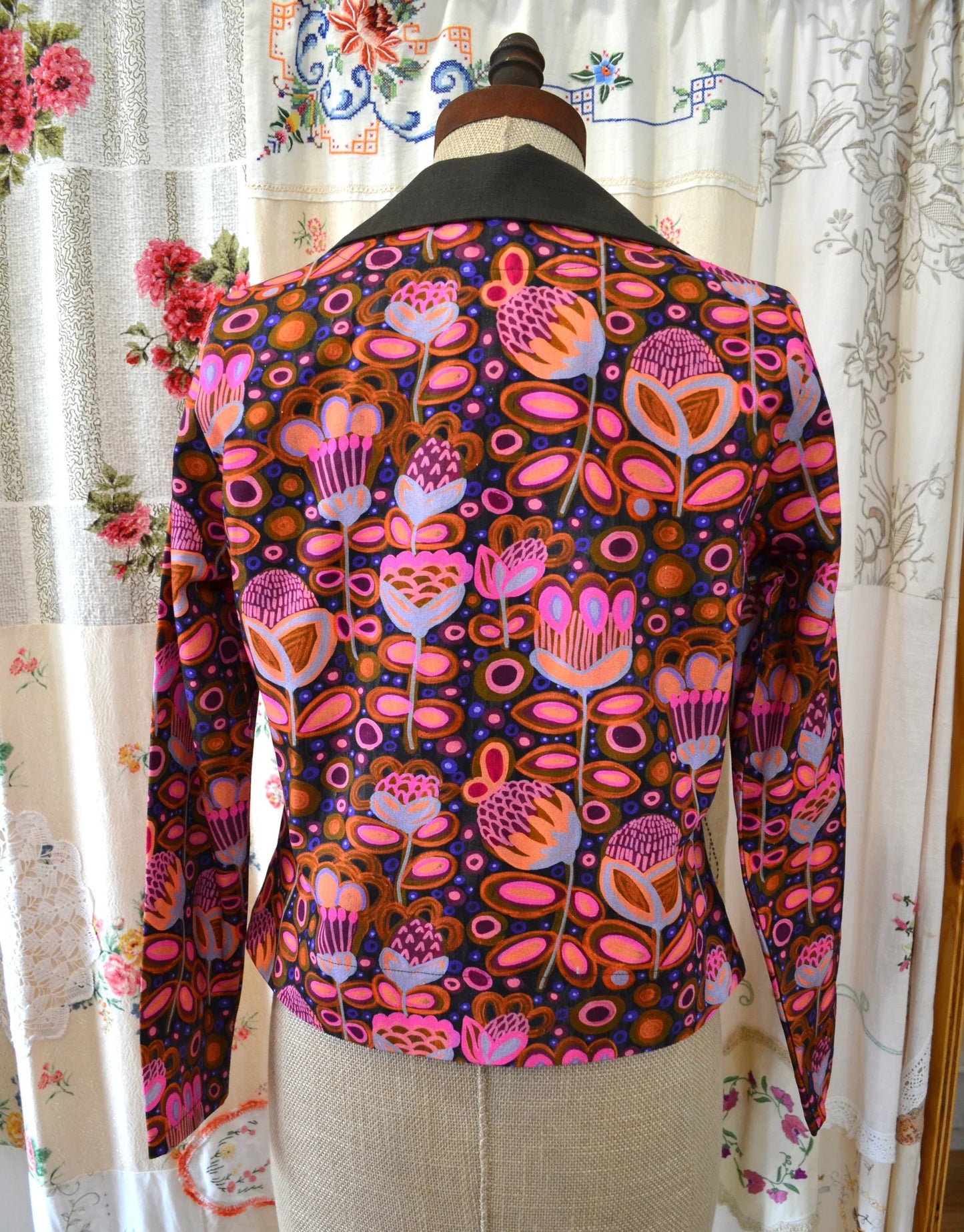 Women's Handmade Cotton Summer Jacket- Protea ** ON SALE **