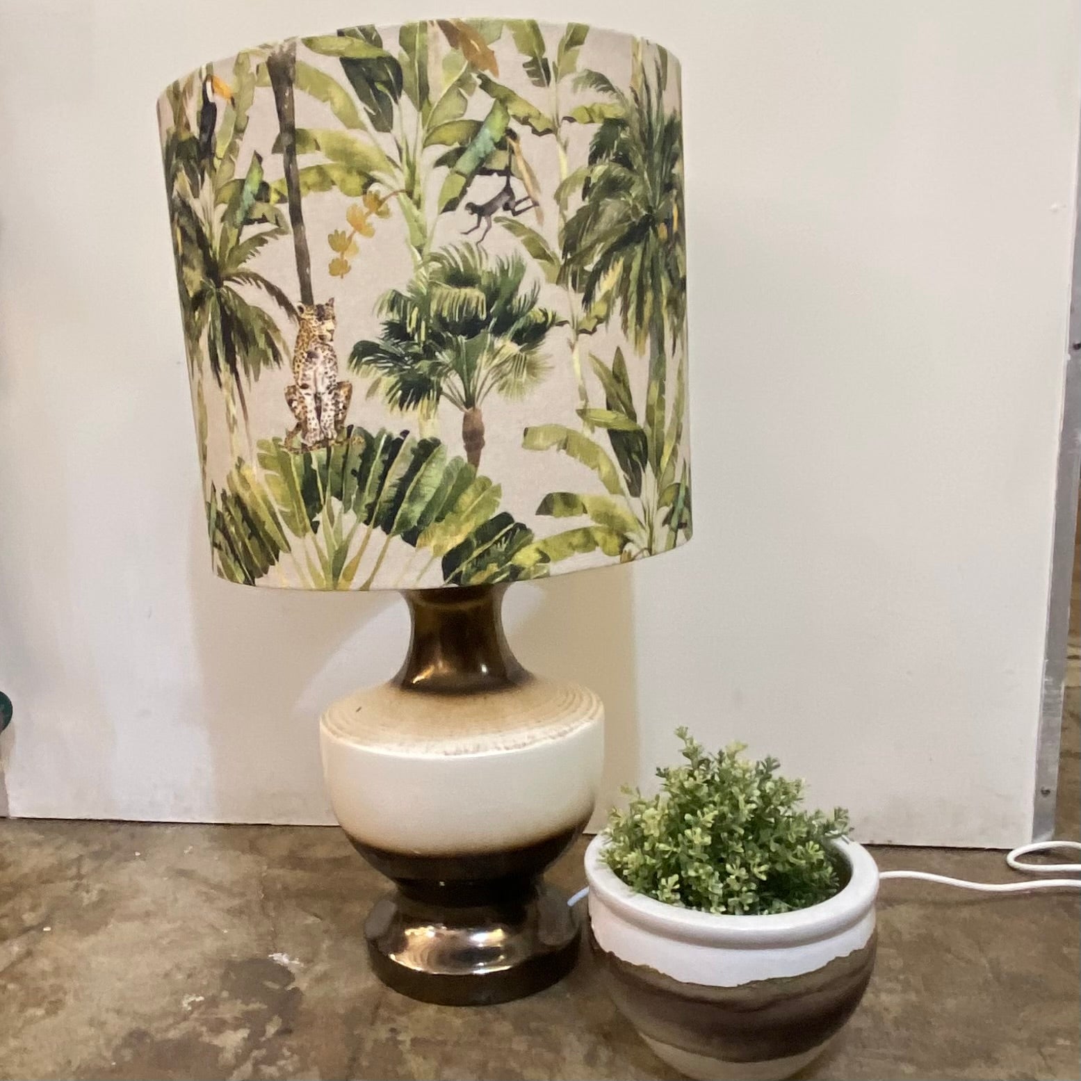 Mid century clearance ceramic lamp