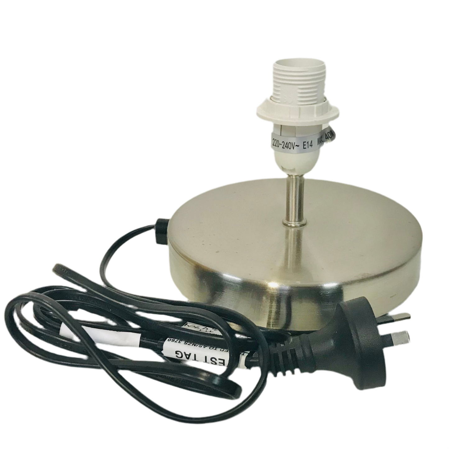 Lamp Base Only - Flat Disc for Column Shades Touch Lamp