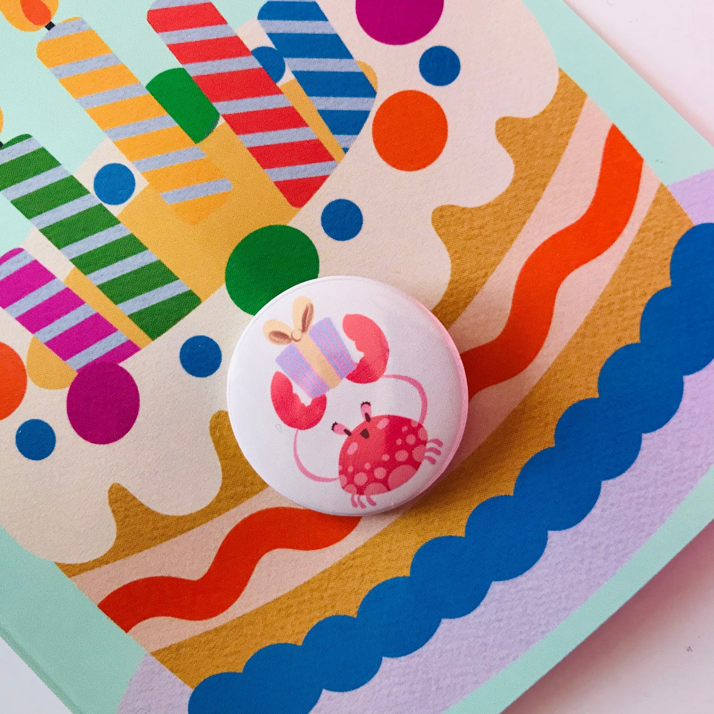 Badge Pin Birthday Cards