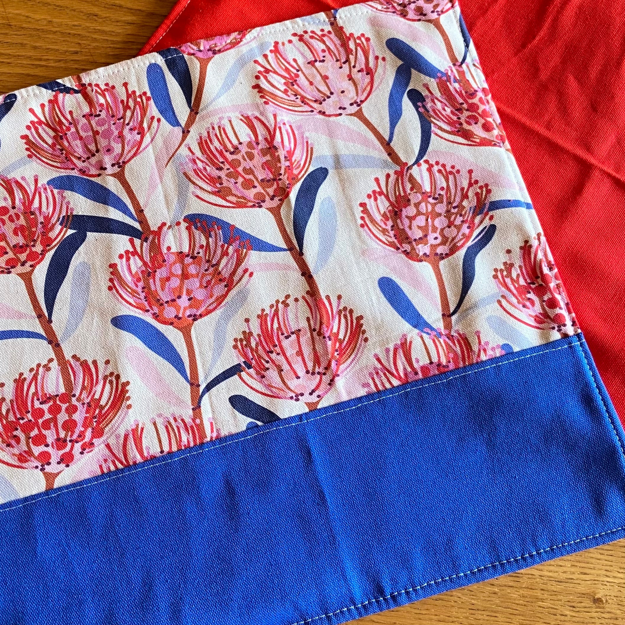 Reversible Placemats - Waratahs with Red Reverse (set of 6)