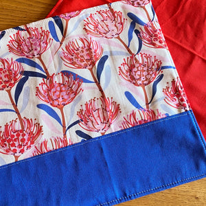 Reversible Placemats - Waratahs with Red Reverse (set of 6)