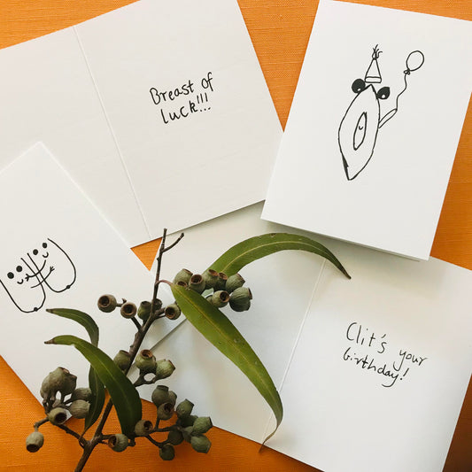 Feminist iIlustrated Quirky Greeting Cards