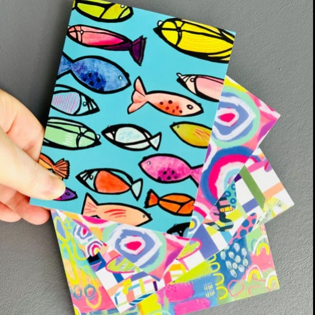 Abstract Art Blank Greeting Cards