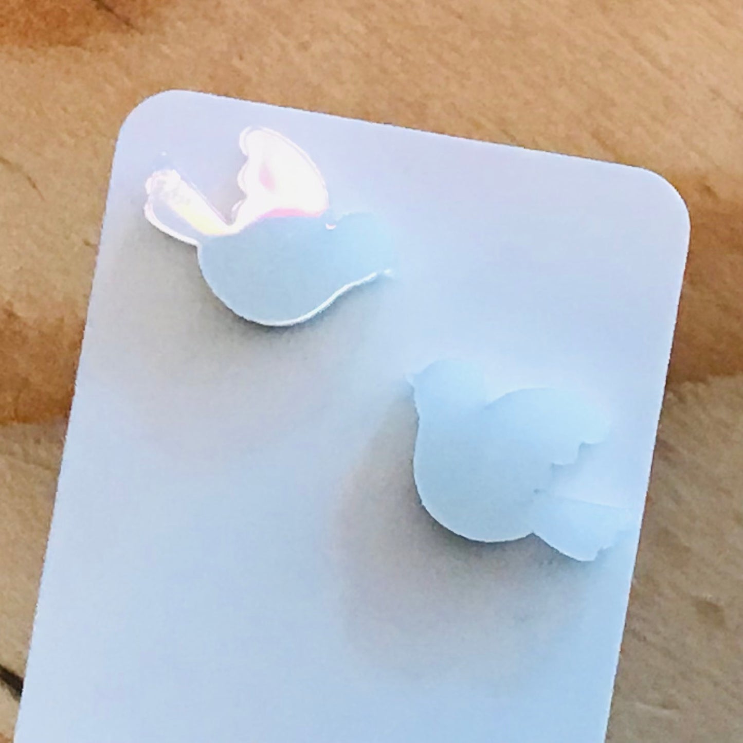 Novelty Studs Earrings - Graphic Acrylic