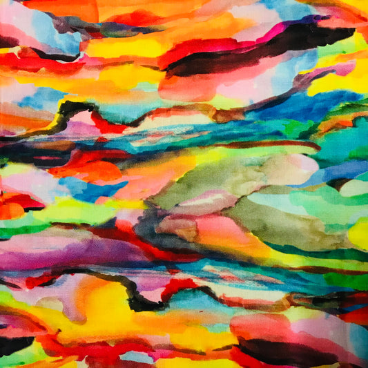 Custom Lamp Shade only - Rainbow Watercolour