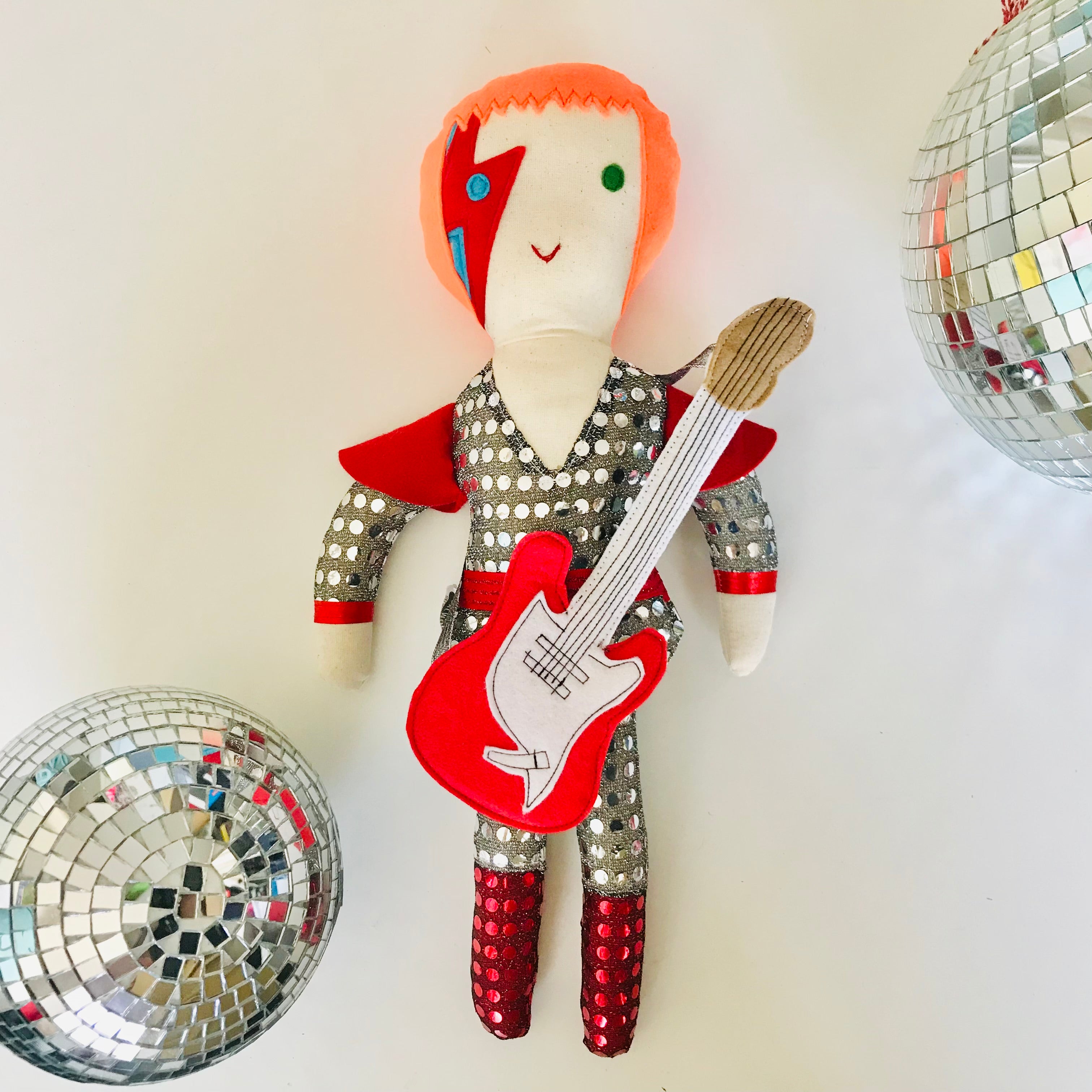 David Bowie Ziggy Stardust Cloth Doll