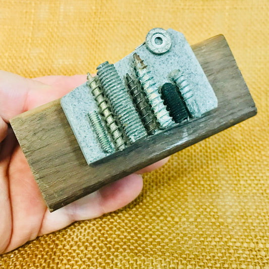 Found Object Sculpture - Miniature City 1: Full Moon