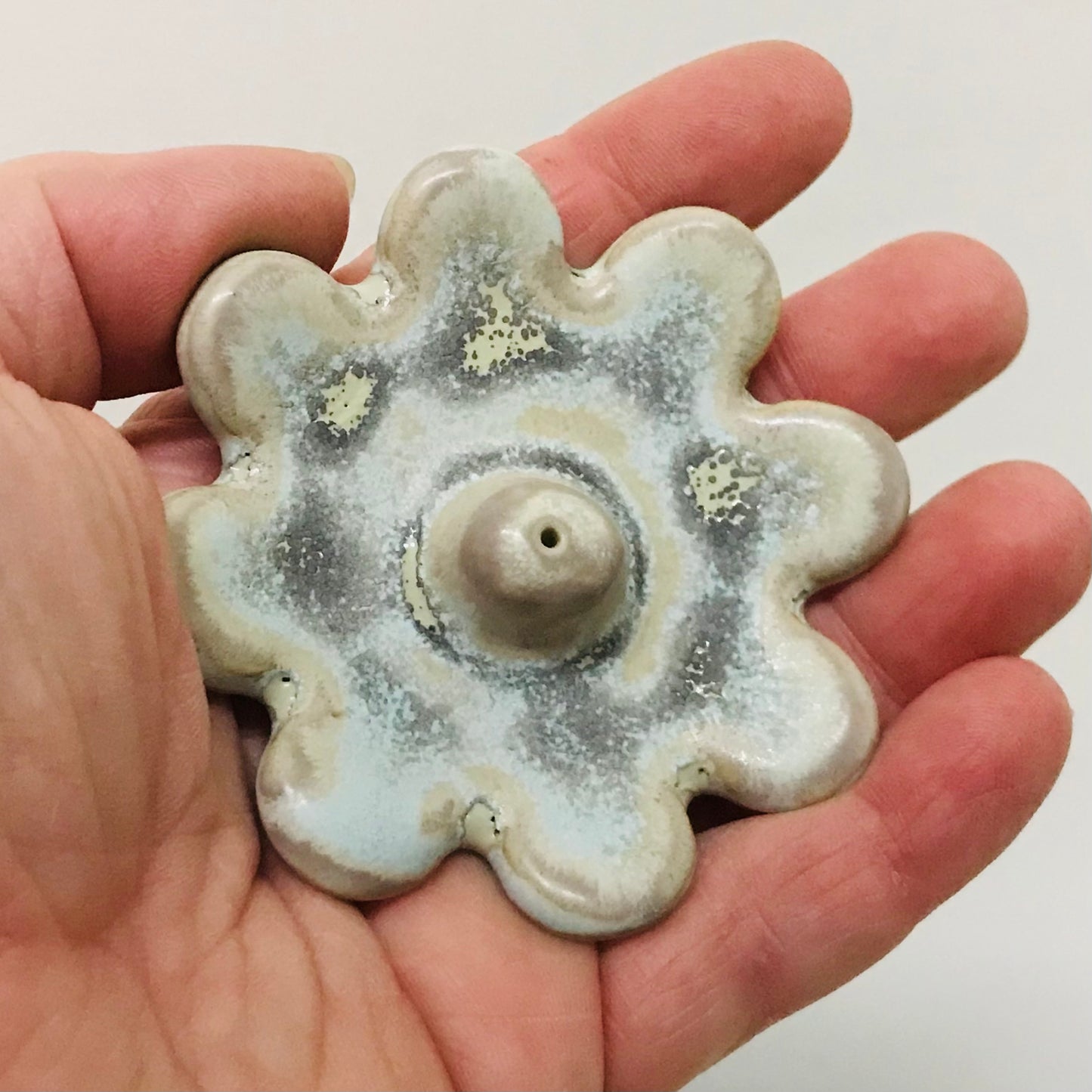 Ceramic Handthrown Flower Incense Holders