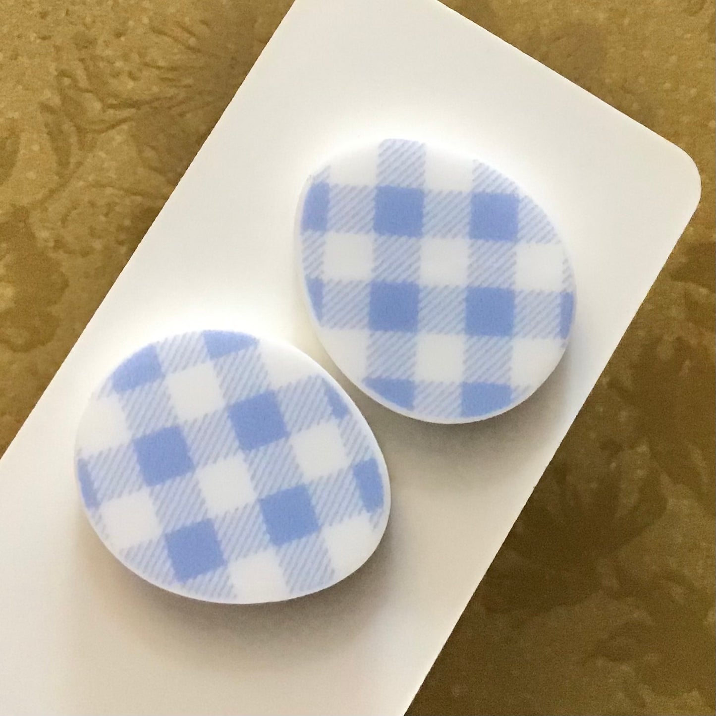 Novelty Studs Earrings - Graphic Acrylic