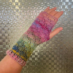 Crochet fingerless gloves - various colours