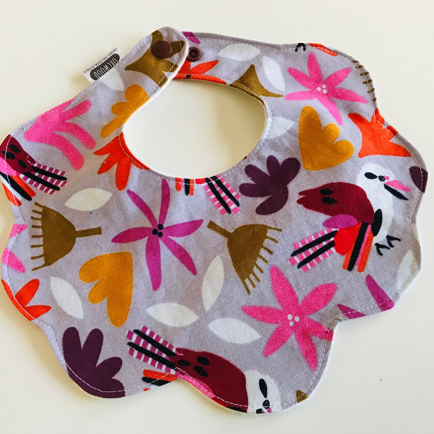 Bibs - Handmade Scalloped baby and toddler bib