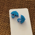 Novelty Studs Earrings - Graphic Acrylic