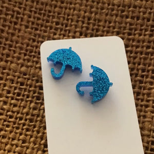 Novelty Studs Earrings - Graphic Acrylic