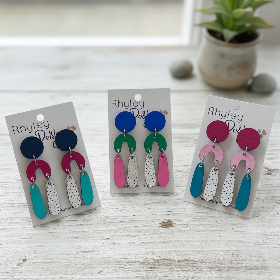 Kaleidoscope Statement Earrings