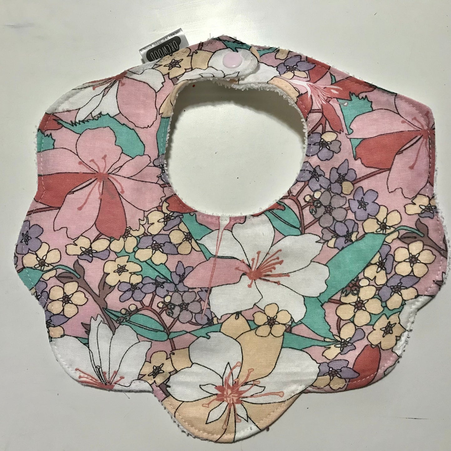 Bibs - Handmade Scalloped baby and toddler bib