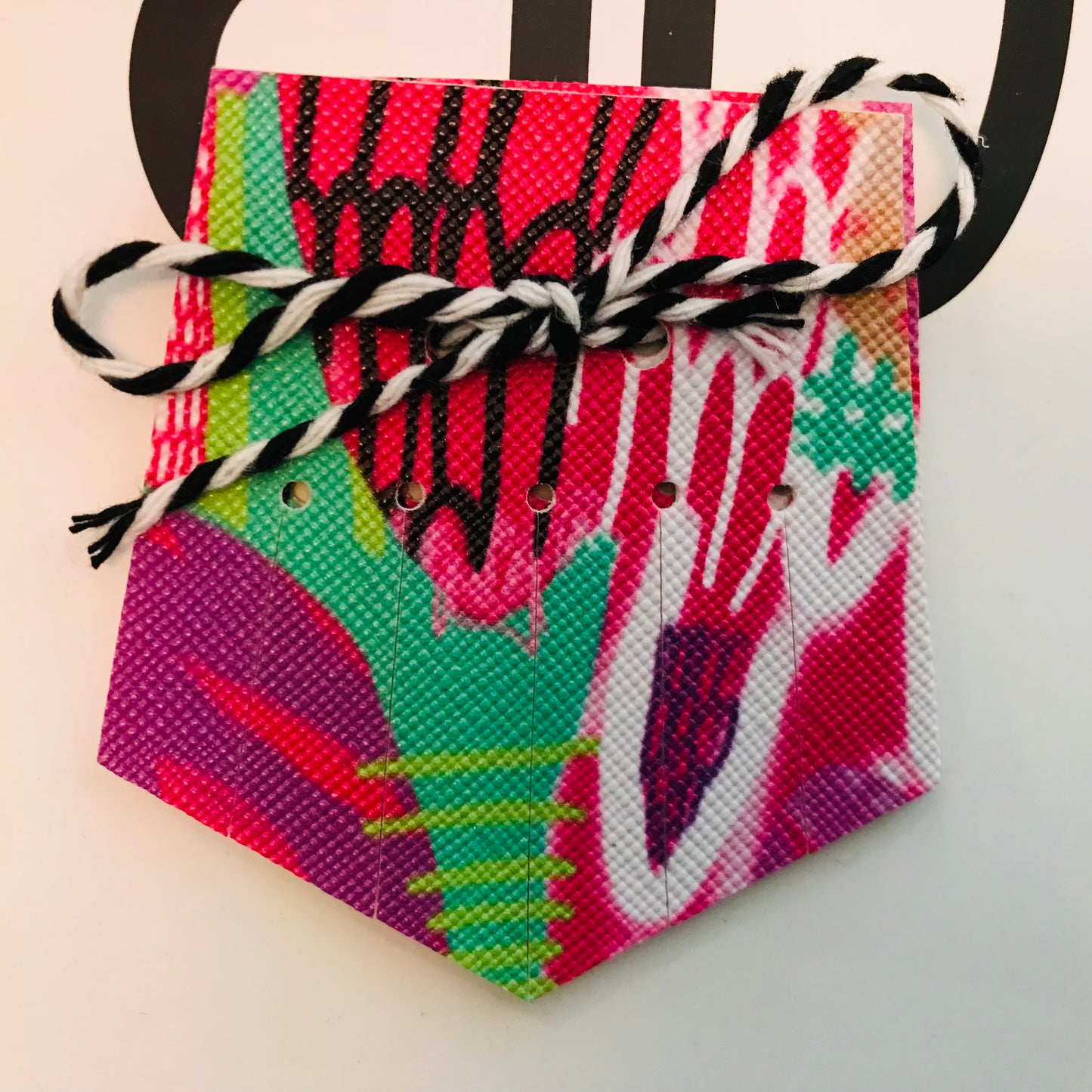 Hand painted leather, faux-leather, perspex & vinyl Shoe Tassel Fringe