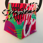 Hand painted leather, faux-leather, perspex & vinyl Shoe Tassel Fringe
