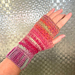 Crochet fingerless gloves - various colours