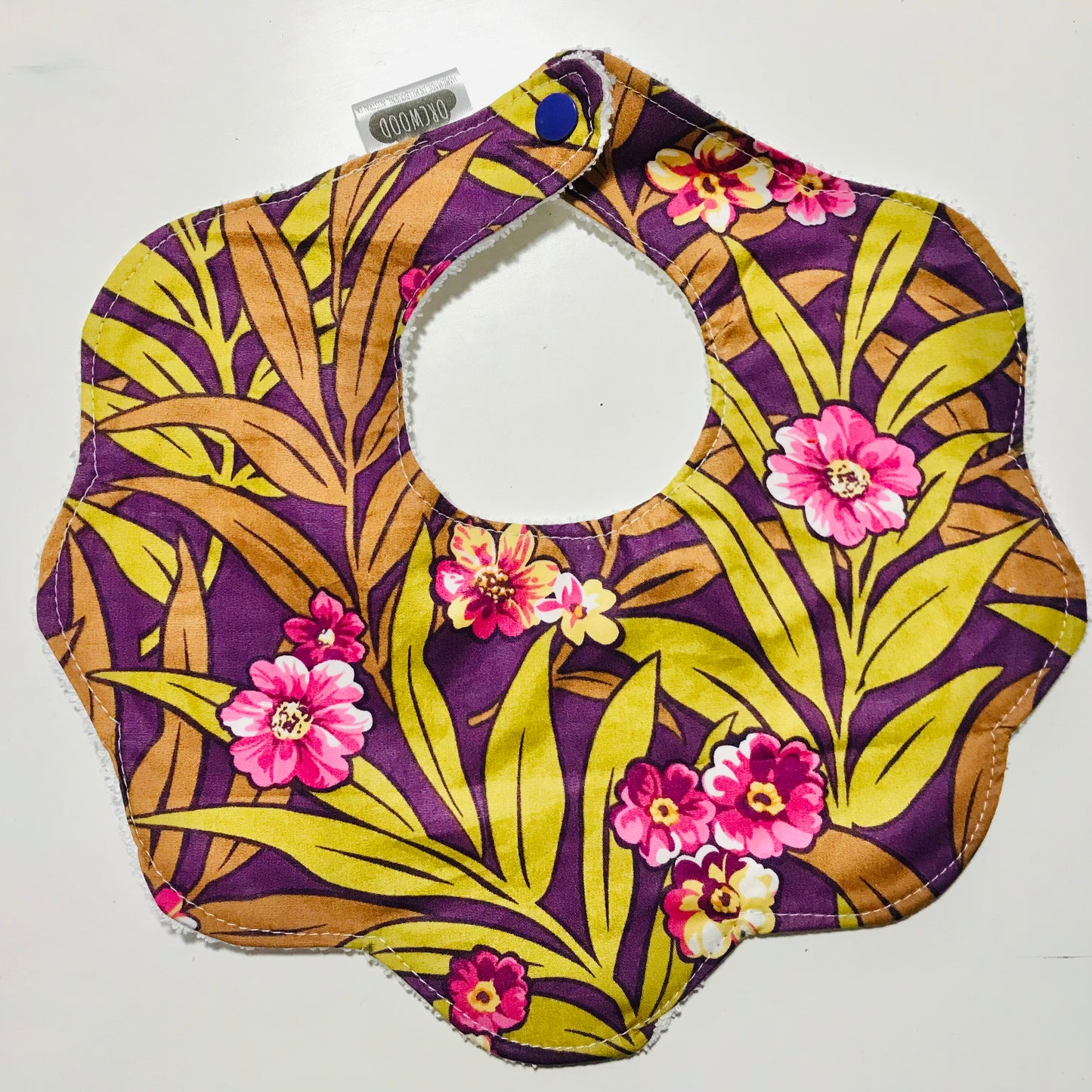 Bibs - Handmade Scalloped baby and toddler bib