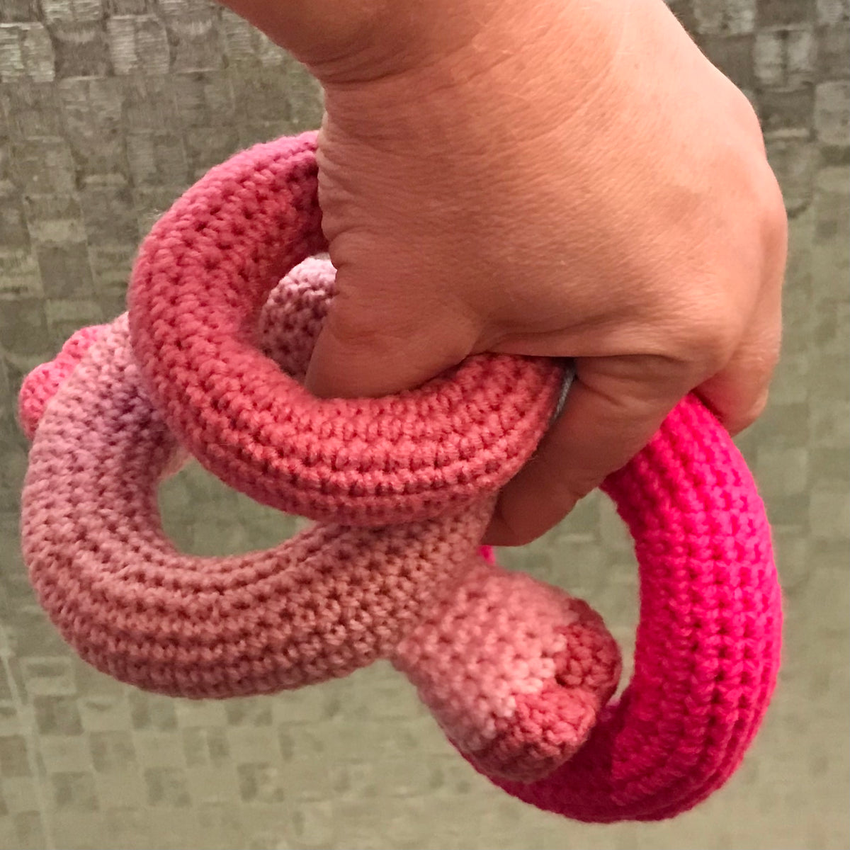 Piggy Ring Stacker Crochet Toy