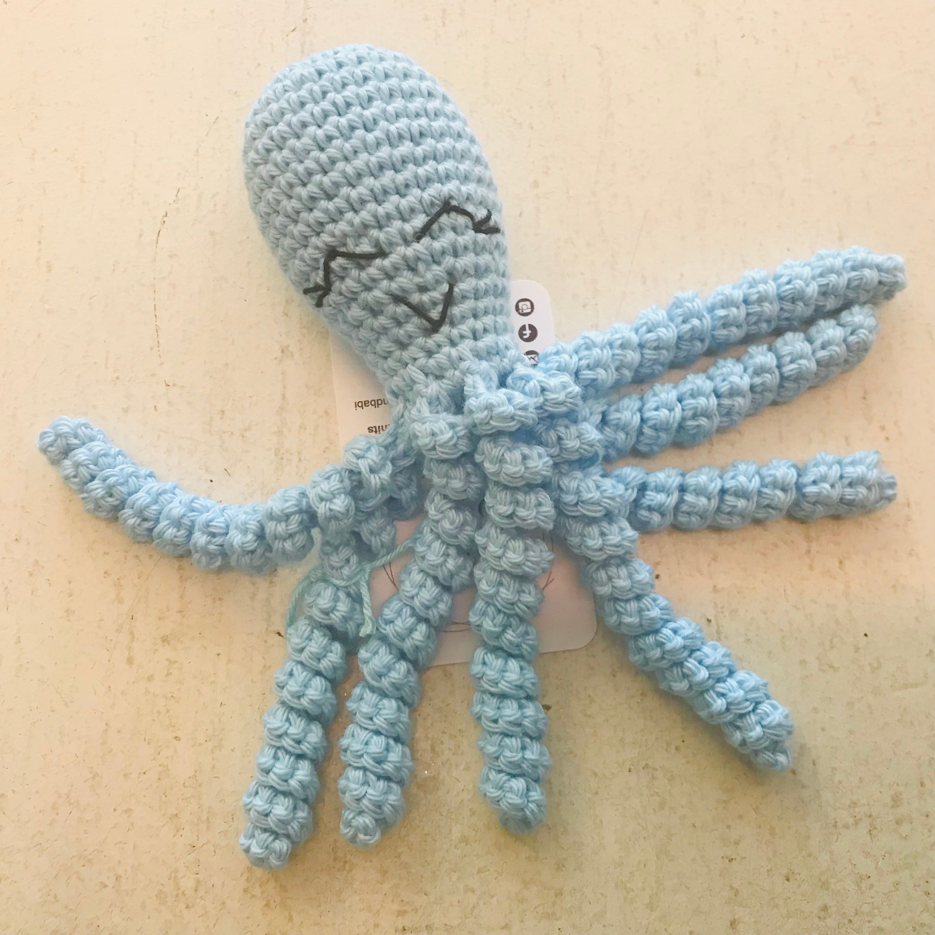 Octopus Crochet Toy - 100% cotton for Premmies & Newborns