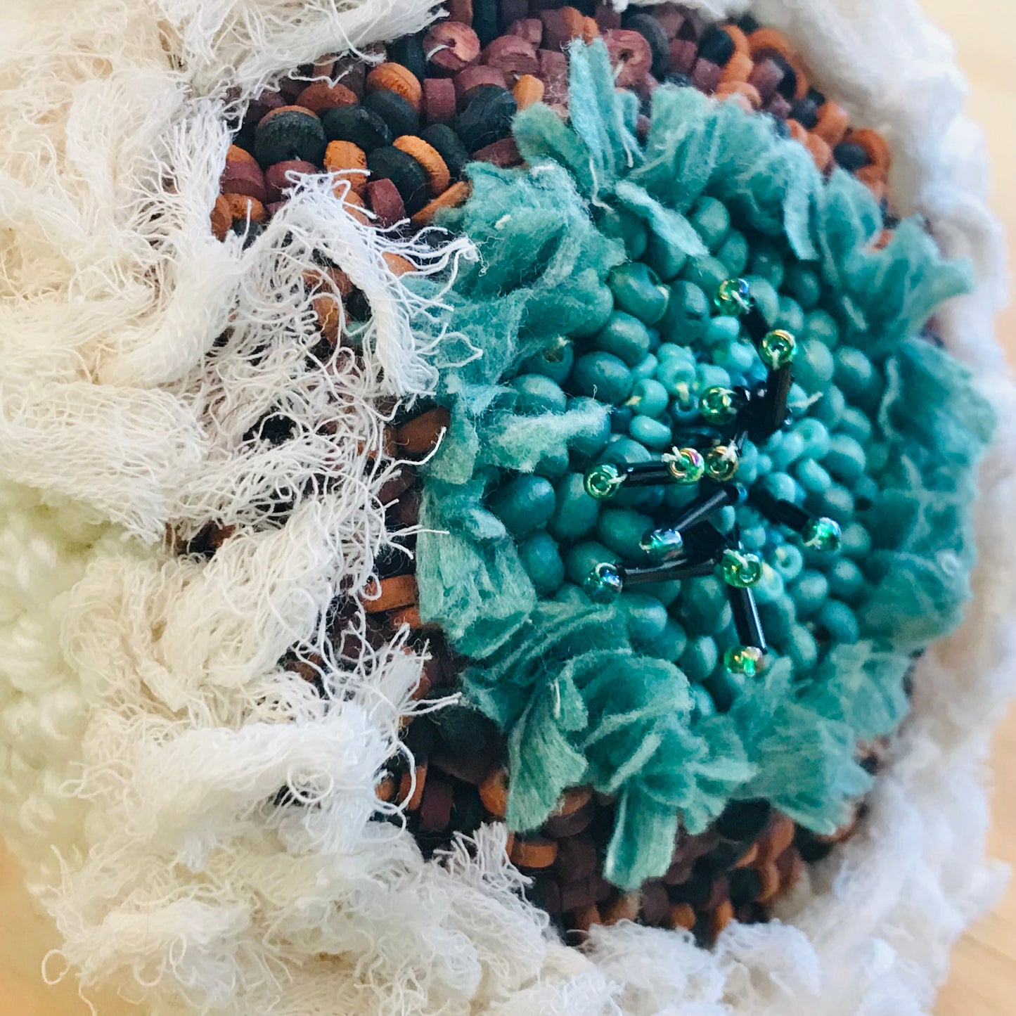 Hand Beaded Cloth Flowers