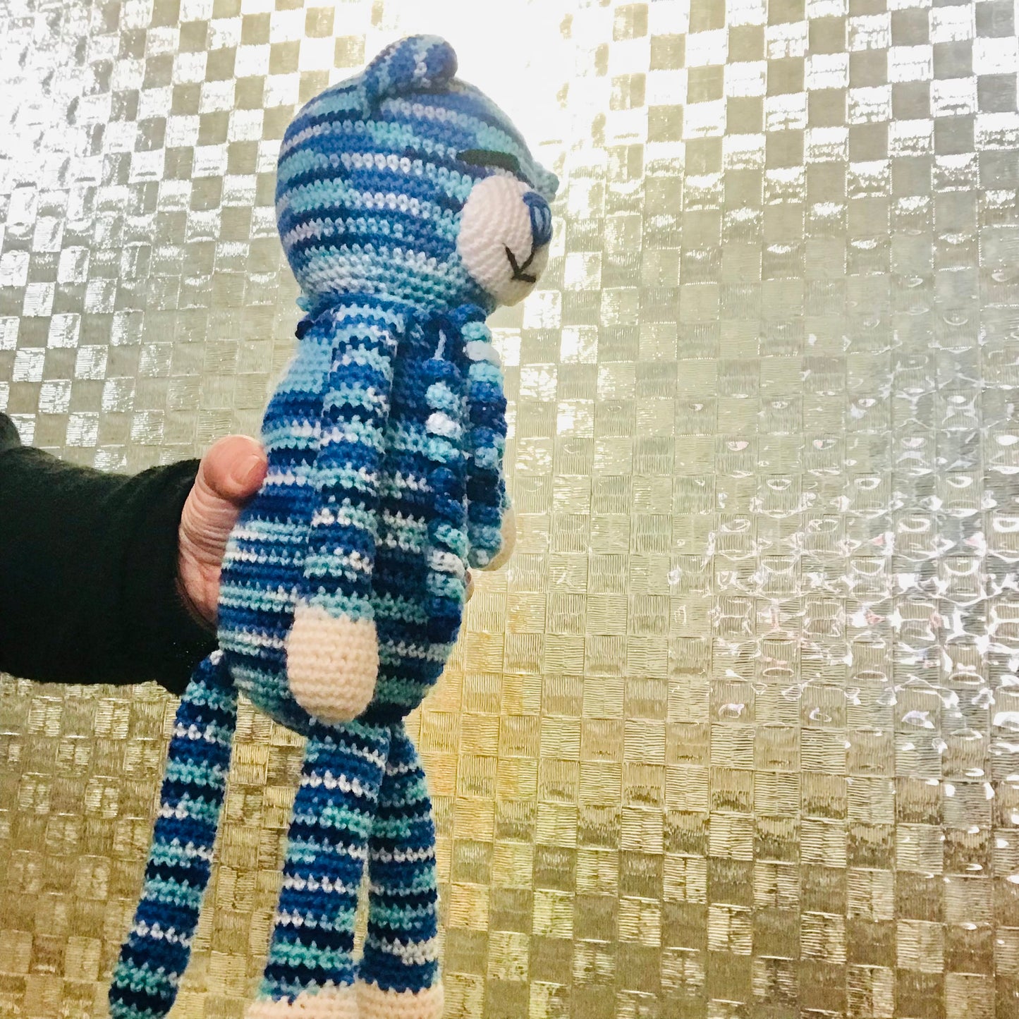 Crochet Stripey Cat Toy