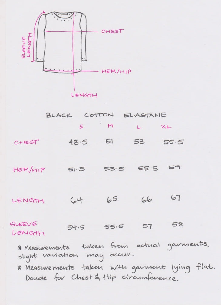 Women's Handmade Cotton Tee - Night Garden