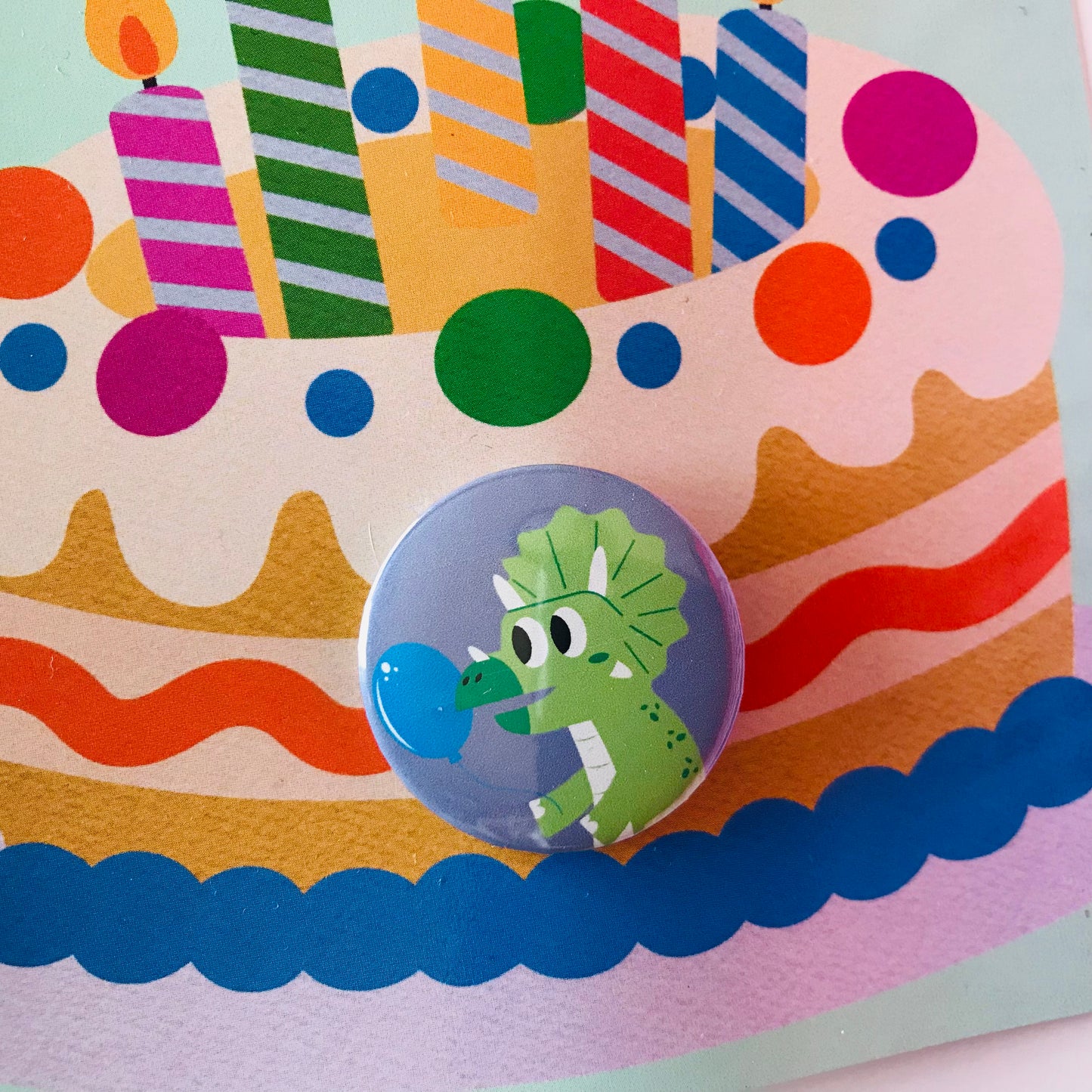 Badge Pin Birthday Cards