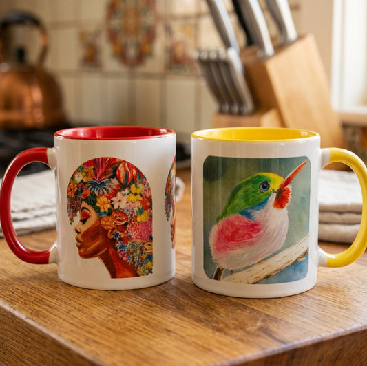 Ceramic Mug - Melissa Baldrey Brown art
