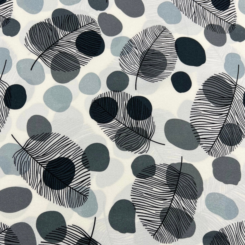 Custom Lamp Shade only - Dotty Leaves Black