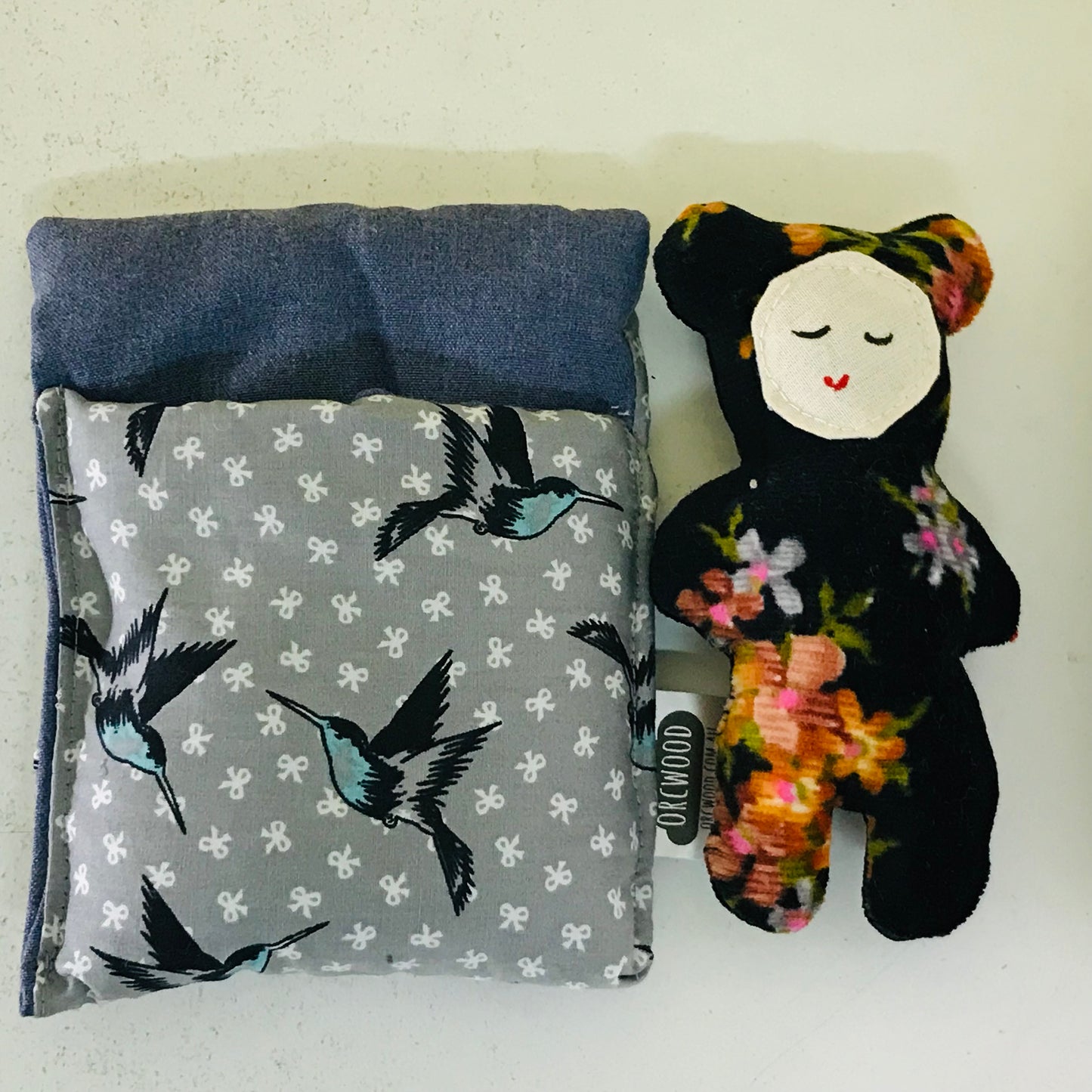 Handmade OOAK Mini Sleepy Bear with Sleeping Bag